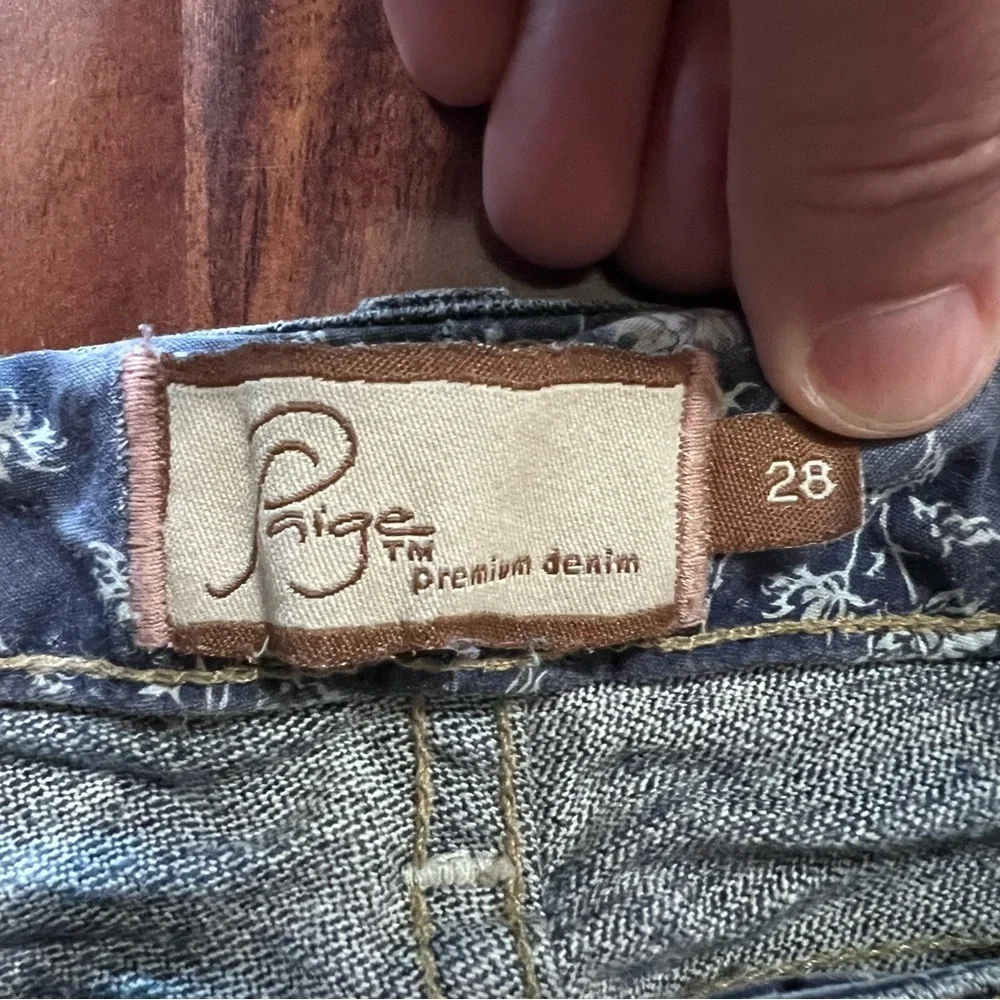 Paige Skyline Drive Skinny Low Rise Jeans size 28 Long